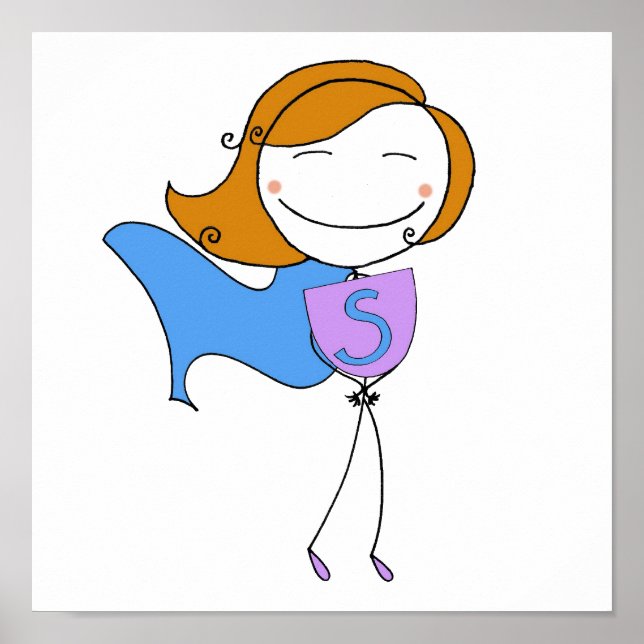 Super Girl Redhead Poster (Front)
