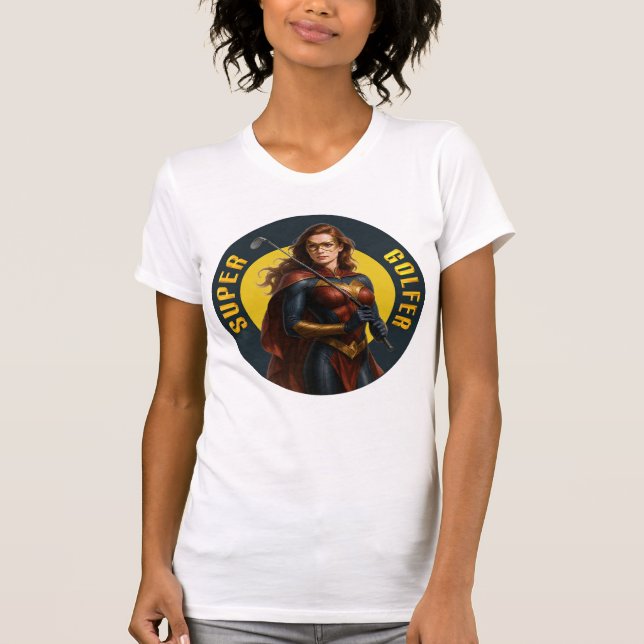 Super Golfer Woman's Golf T-Shirt (Front)