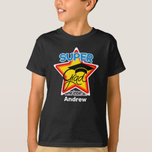 Super Grad Logo-On Dark-Personalise Name and Year T-Shirt