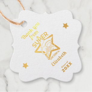 Super Grad Pink Editable Text-Fancy Favour Tags