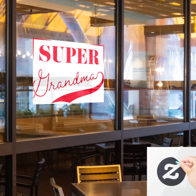 Super Grandma (Restaurant Window)