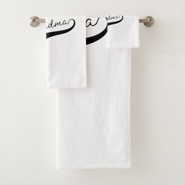 Super Grandma Bath Towel Set (Insitu)