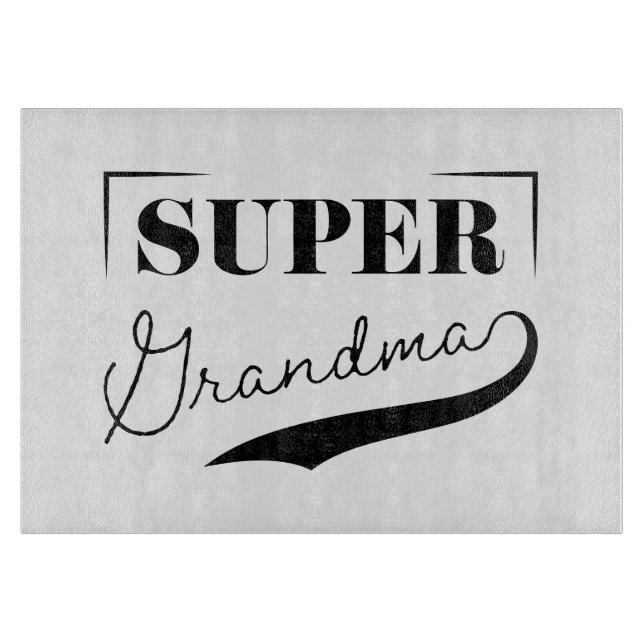 Super Grandma Cutting Board (Front)