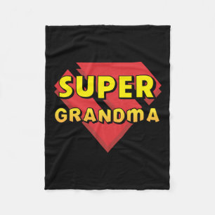 Super Grandma Fleece Blanket