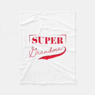 Super Grandma Fleece Blanket