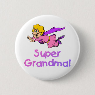 Super Grandma (Flying) 6 Cm Round Badge