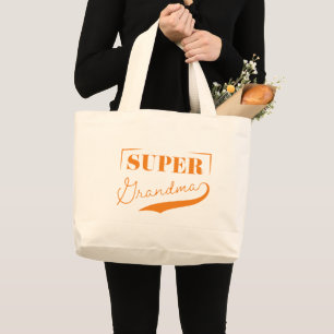 Super Grandma Large Tote Bag