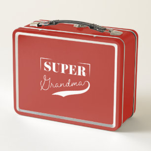 Super Grandma Metal Lunch Box
