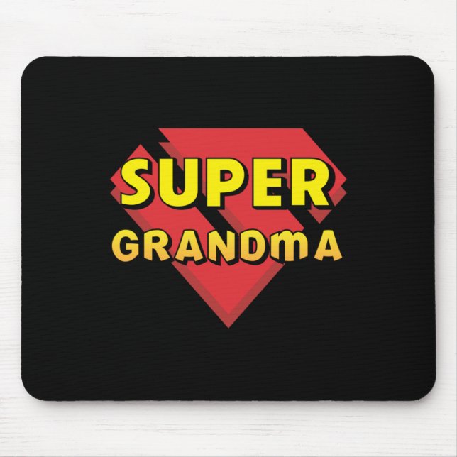 Super Grandma  Mouse Pad (Front)