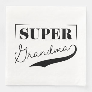 Super Grandma Napkin
