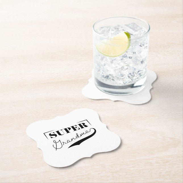 Super Grandma Paper Coaster (Insitu)