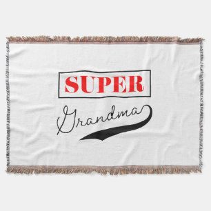 Super Grandma Throw Blanket