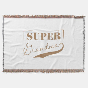 Super Grandma Throw Blanket