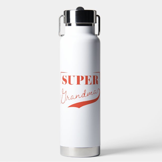 Super Grandma Water Bottle (Front)