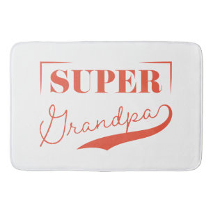 Super Grandpa Bath Mat