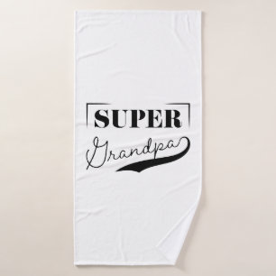 Super Grandpa Bath Towel