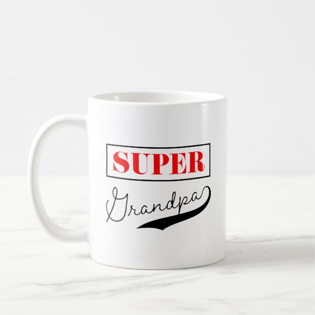 Super Grandpa Coffee Mug (Left)