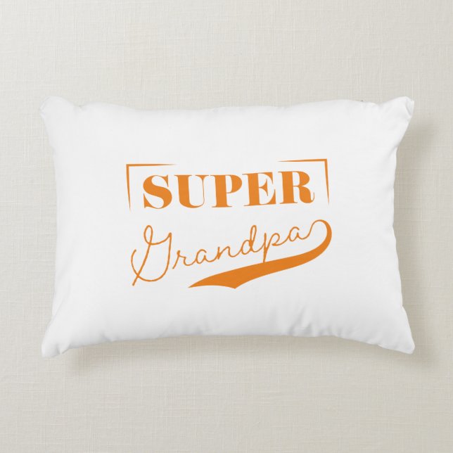 Super Grandpa Decorative Cushion (Front)