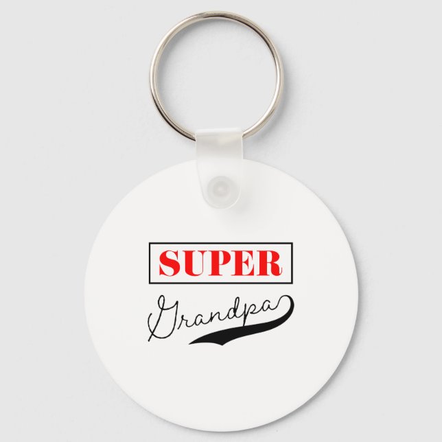 Super Grandpa Key Ring (Front)