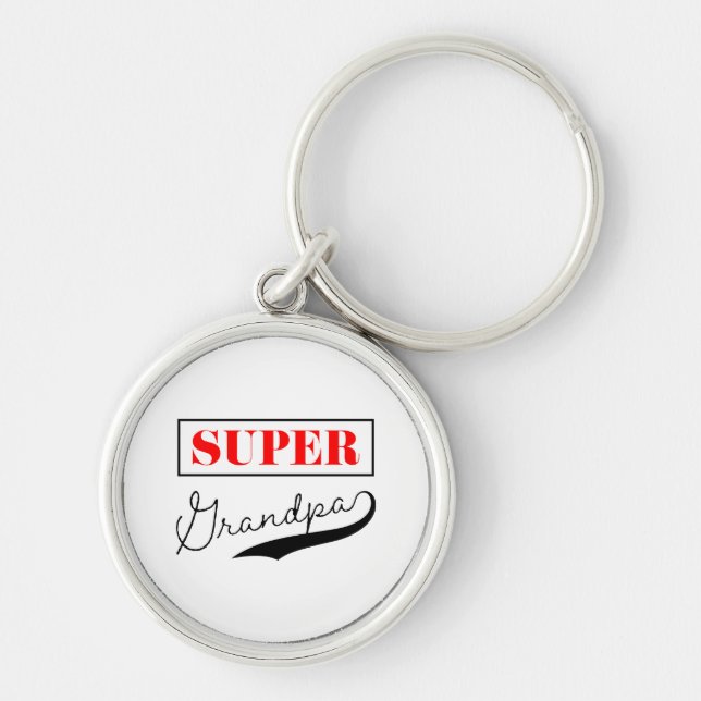 Super Grandpa Key Ring (Front)