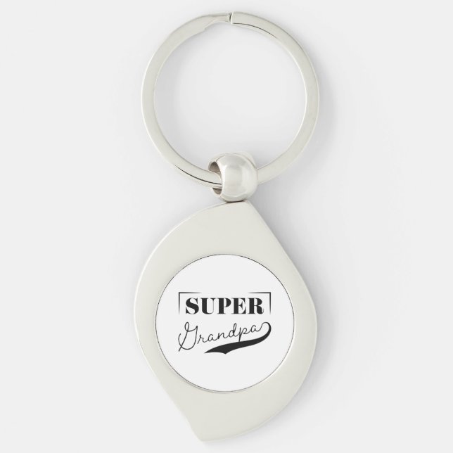 Super Grandpa Key Ring (Front)