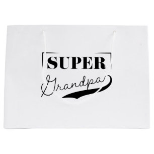 Super Grandpa Large Gift Bag