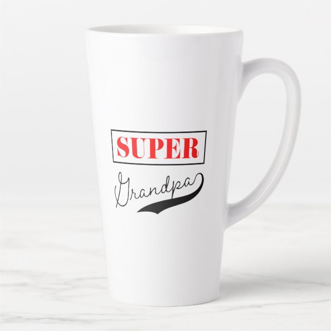 Super Grandpa Latte Mug (Right)