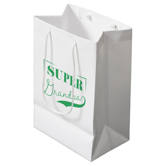 Super Grandpa Medium Gift Bag (Front Angled)
