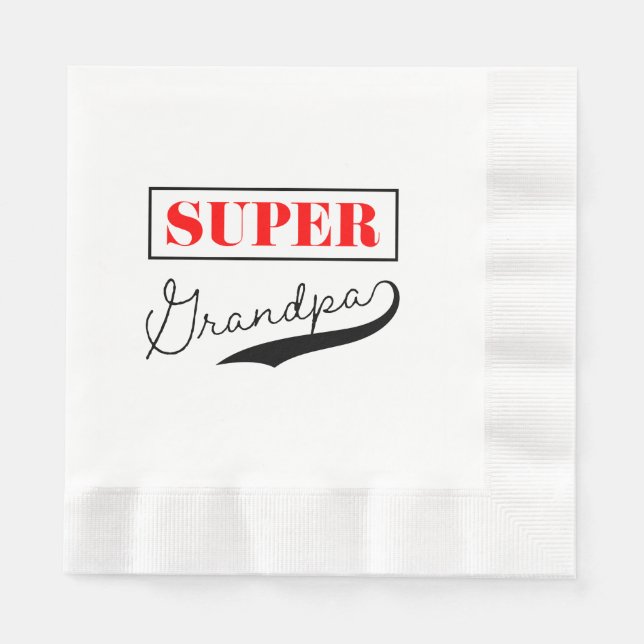 Super Grandpa Napkin (Front)