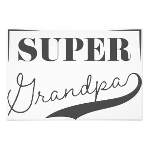 Super Grandpa Photo Print