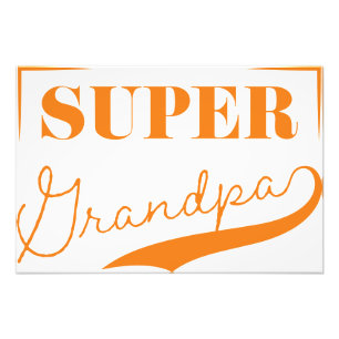 Super Grandpa Photo Print