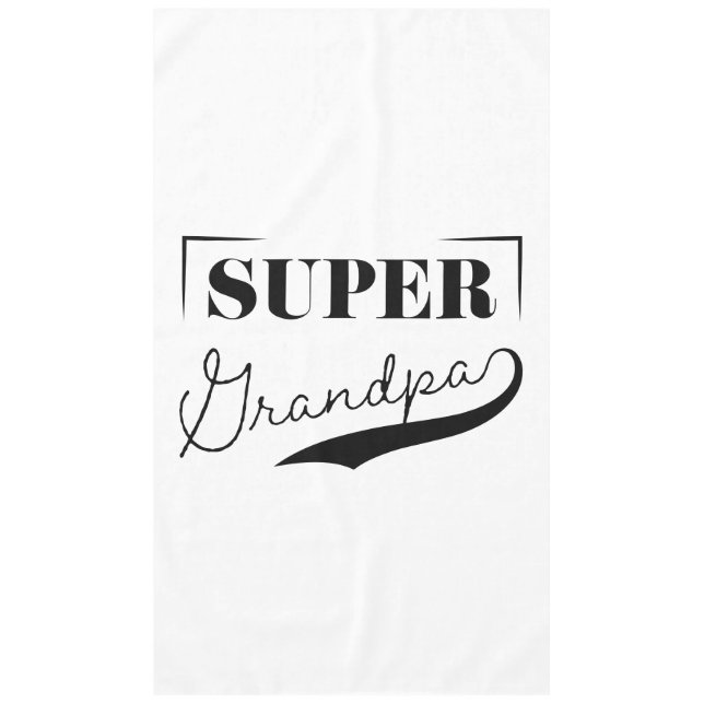 Super Grandpa Tablecloth (Front)