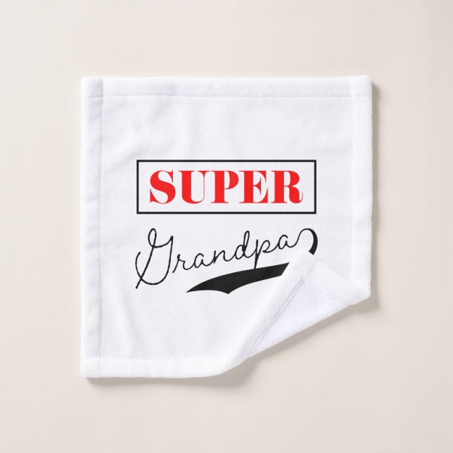 Super Grandpa Wash Cloth (Wash Cloth)
