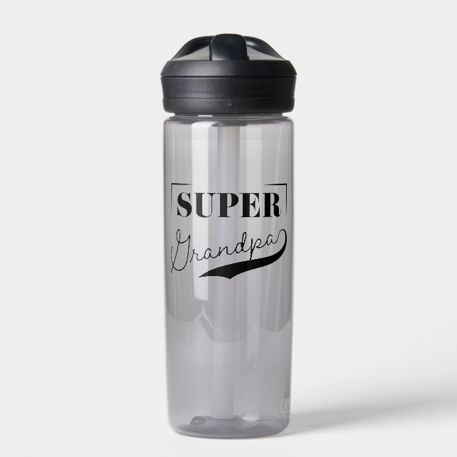 Super Grandpa Water Bottle (Front)