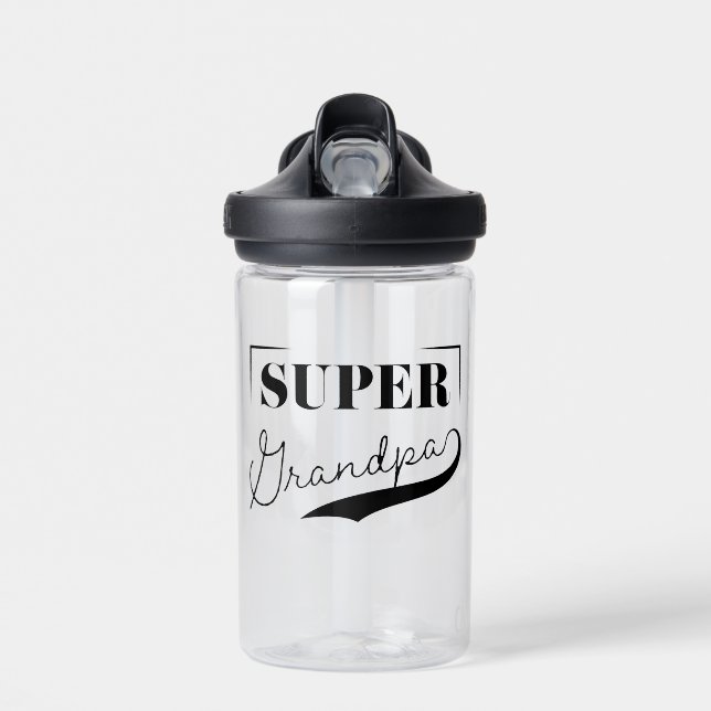 Super Grandpa Water Bottle (Front)