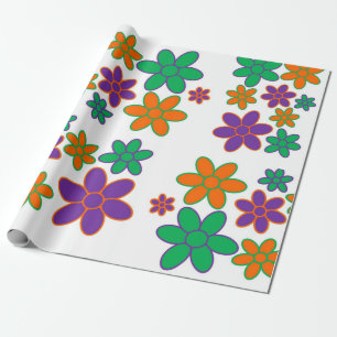 Super Groovy 70s Style  Wrapping Paper