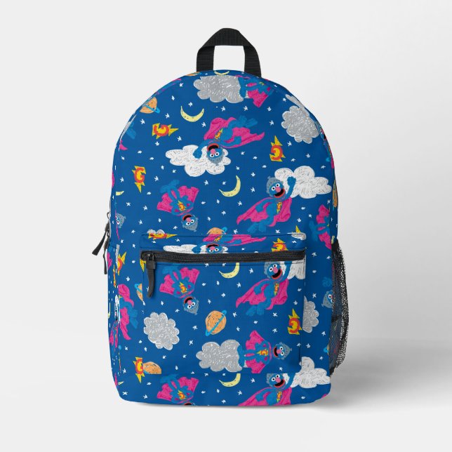 Super Grover 2.0 Night Sky Pattern Printed Backpack (Front)