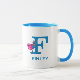 Super Grover Add Your Name & Monogram F Mug