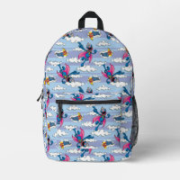 Super Grover Comic Striped Blue Pattern