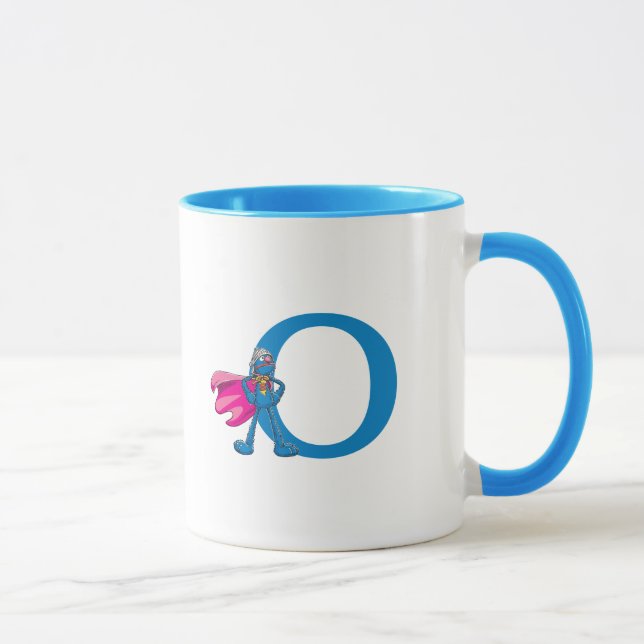 Super Grover Monogram O Mug (Right)