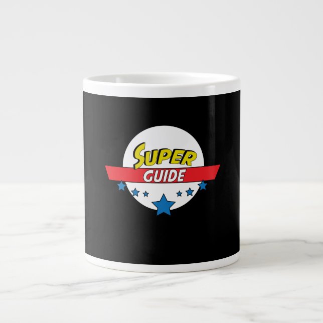 Super guide, #guide large coffee mug (Front)