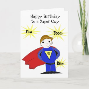 Super Guy Birthday Greeting Card