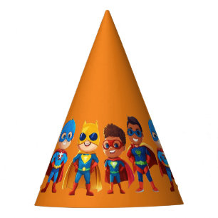 super hero birthday party hat