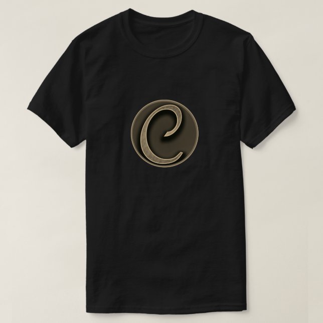 Super Hero "C" Insignia T-Shirt (Design Front)
