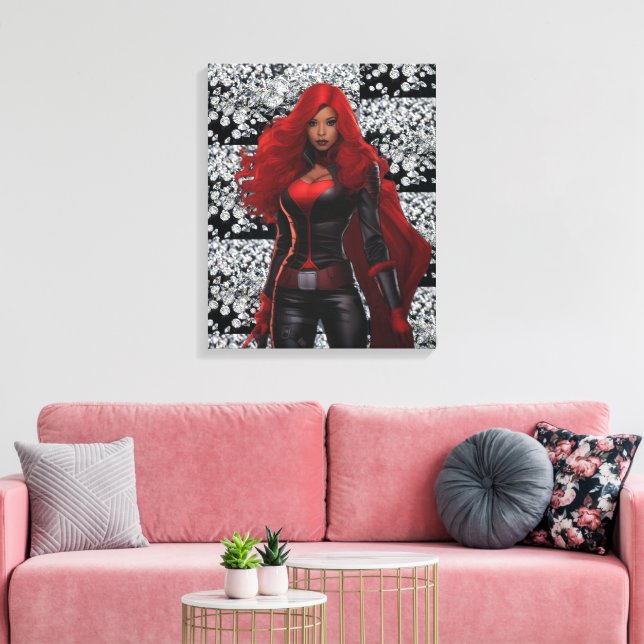 Super Hero Canvas Print (Insitu(LivingRoom))