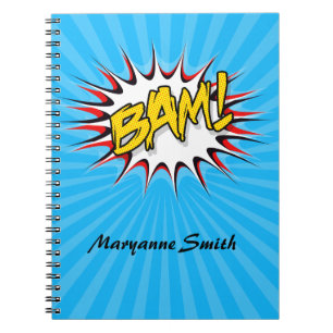 Super Hero Classic Bam! Action Bubble Notebook