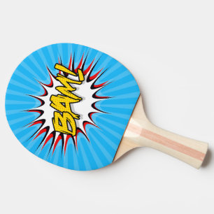 Super Hero Classic Bam! Action Bubble Ping Pong Paddle