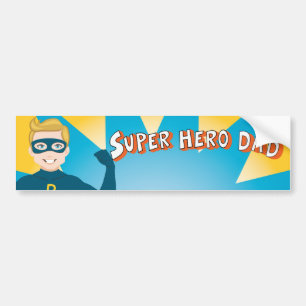 Super Hero Dad Bumper Sticker