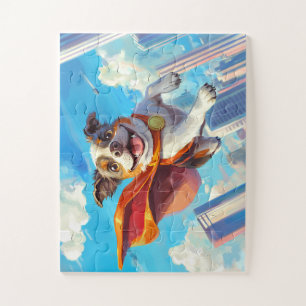 Super Hero Dog Flying - Energizing Puzzle