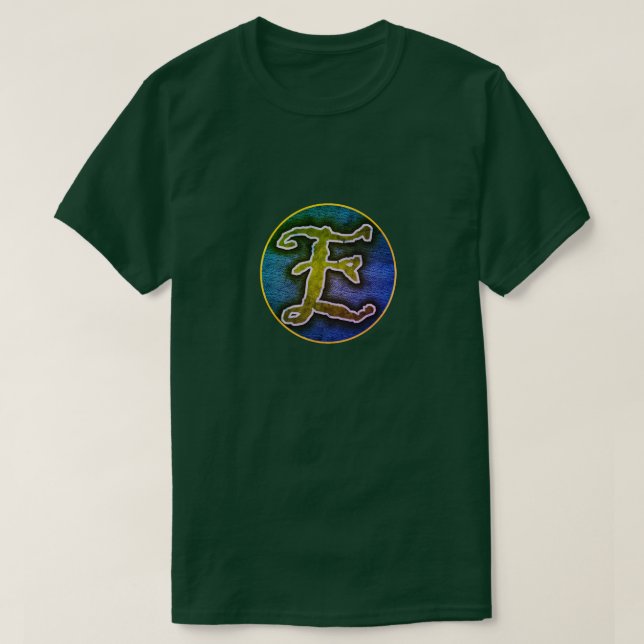 Super Hero "E" Insignia T-Shirt (Design Front)